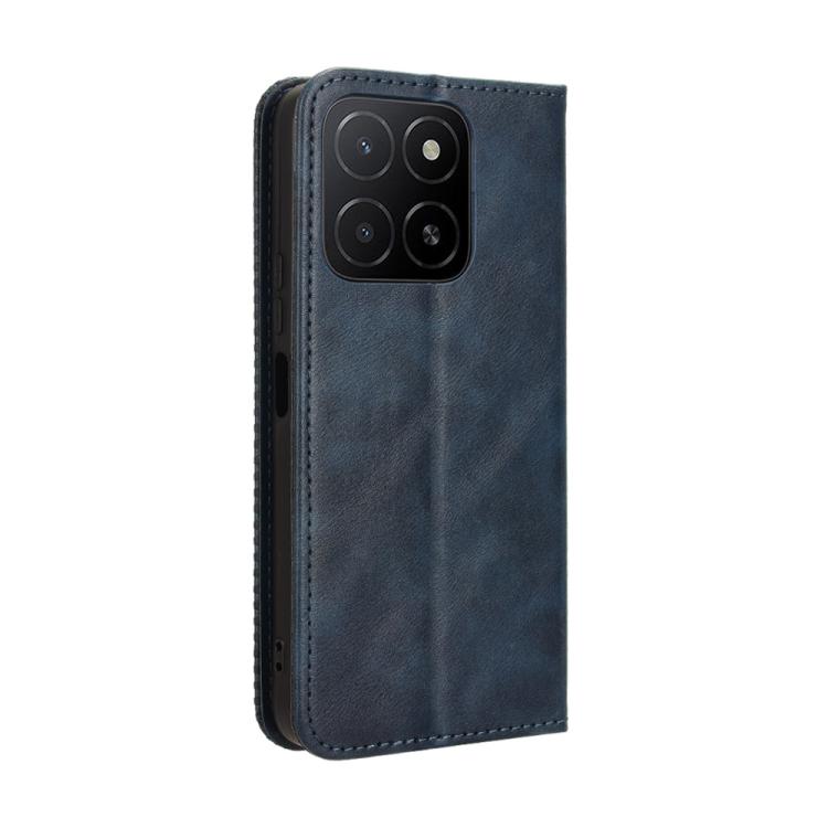 For Honor X5b 4G Magnetic Buckle Retro Texture Leather Phone Case
