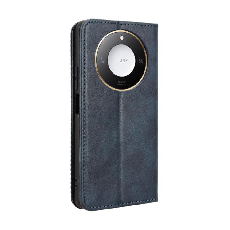 For Honor X60 5G / X9C Smart Magnetic Buckle Retro Texture Leather Phone Case