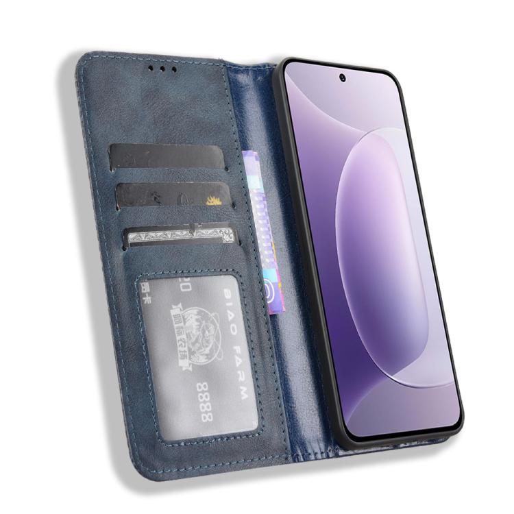 For Honor 300 5G Magnetic Buckle Retro Texture Leather Phone Case