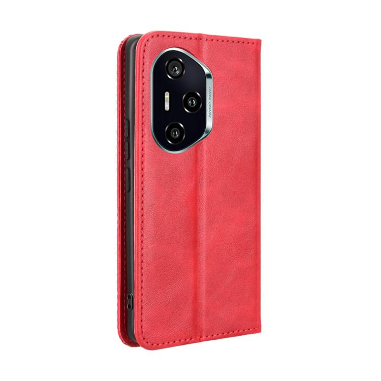 For Honor 300 Pro 5G / 300 Ultra 5G Magnetic Buckle Retro Texture Leather Phone Case