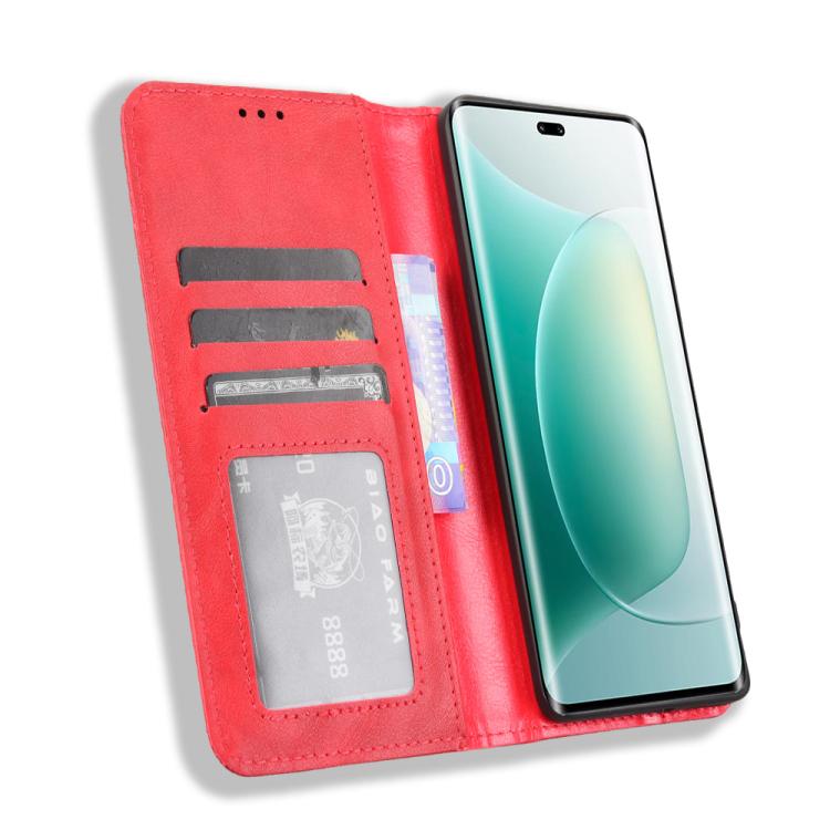 For Honor 300 Pro 5G / 300 Ultra 5G Magnetic Buckle Retro Texture Leather Phone Case
