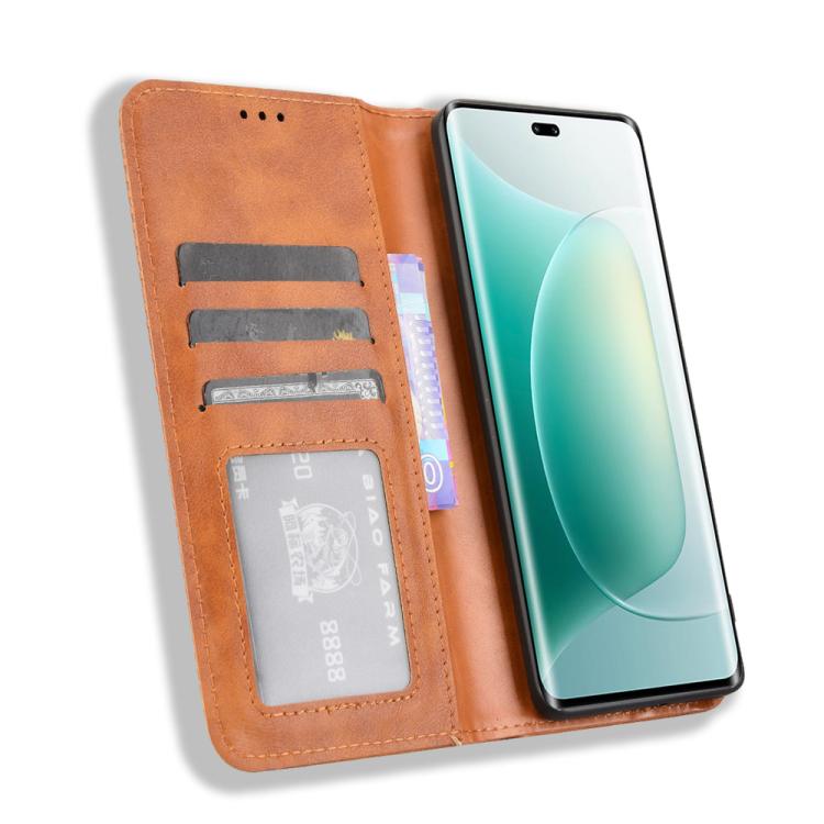 For Honor 300 Pro 5G / 300 Ultra 5G Magnetic Buckle Retro Texture Leather Phone Case