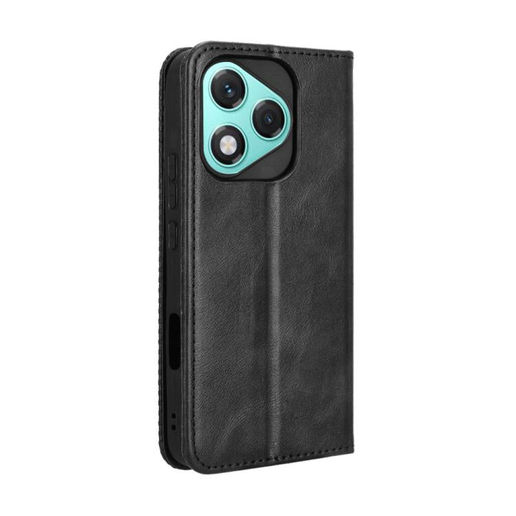 For Honor 400 Lite Global Magnetic Buckle Retro Texture Leather Phone Case