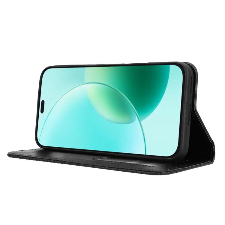 For Honor 400 Lite Global Magnetic Buckle Retro Texture Leather Phone Case