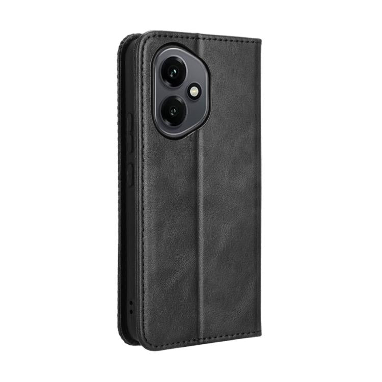 For Honor 400 Global 156.5mm Magnetic Buckle Retro Texture Leather Phone Case