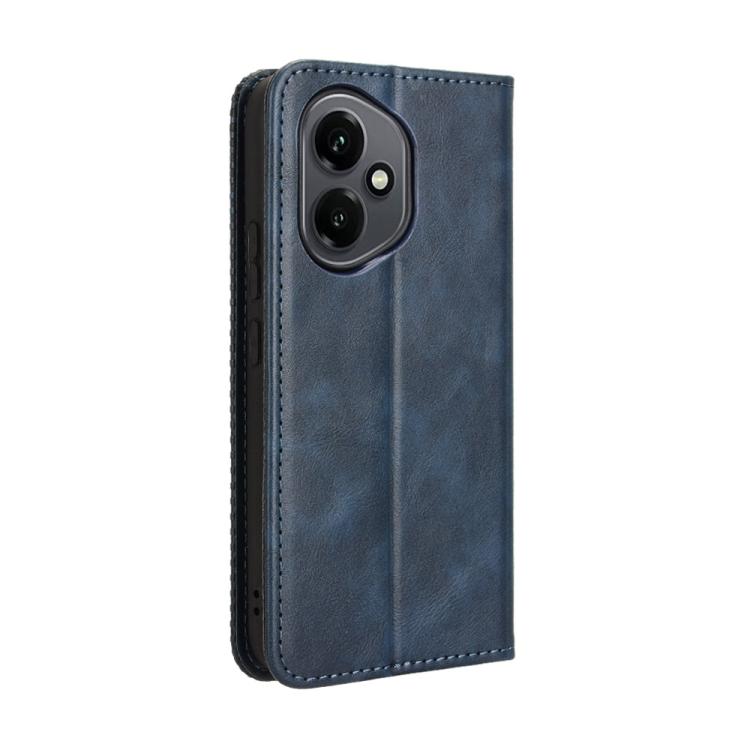 For Honor 400 Global 156.5mm Magnetic Buckle Retro Texture Leather Phone Case