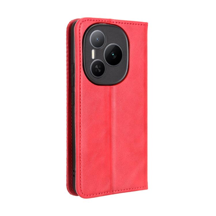 For Honor Power 5G Magnetic Buckle Retro Texture Leather Phone Case