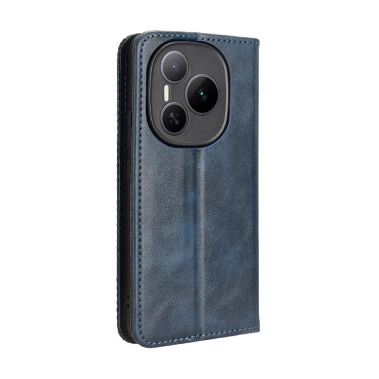 For Honor Power 5G Magnetic Buckle Retro Texture Leather Phone Case