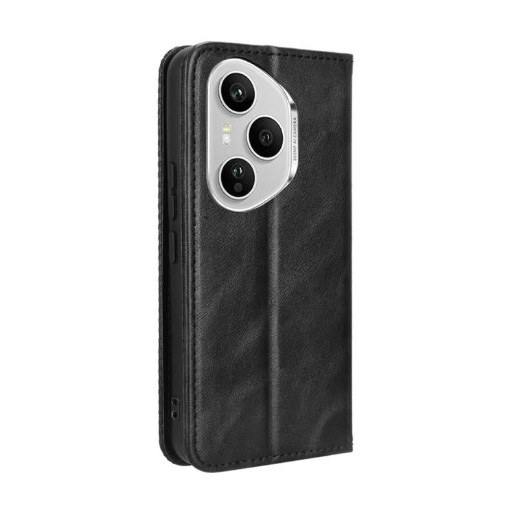 For Honor 400 Pro Global 160.8mm Magnetic Buckle Retro Texture Leather Phone Case