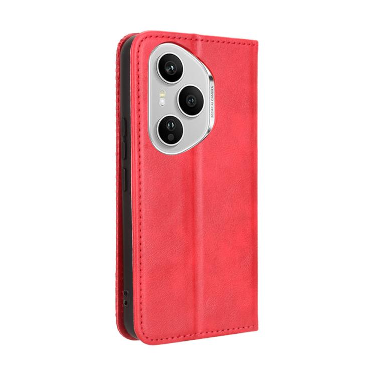 For Honor 400 Pro Global 160.8mm Magnetic Buckle Retro Texture Leather Phone Case