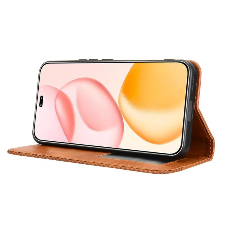 For Honor 400 Pro Global 160.8mm Magnetic Buckle Retro Texture Leather Phone Case
