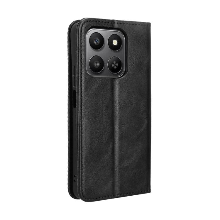 For Honor 400 Smart 5G Magnetic Buckle Retro Texture Leather Phone Case