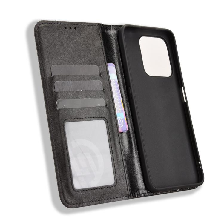 For Honor 400 Smart 5G Magnetic Buckle Retro Texture Leather Phone Case