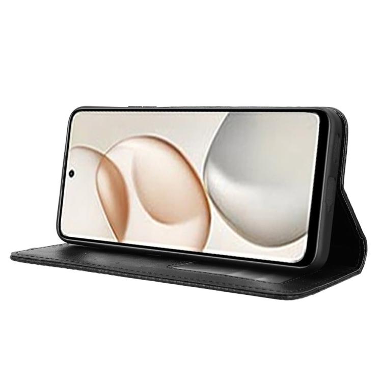 For Honor 400 Smart 5G Magnetic Buckle Retro Texture Leather Phone Case