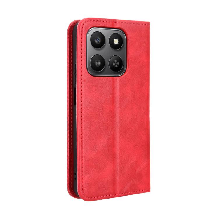 For Honor 400 Smart 5G Magnetic Buckle Retro Texture Leather Phone Case