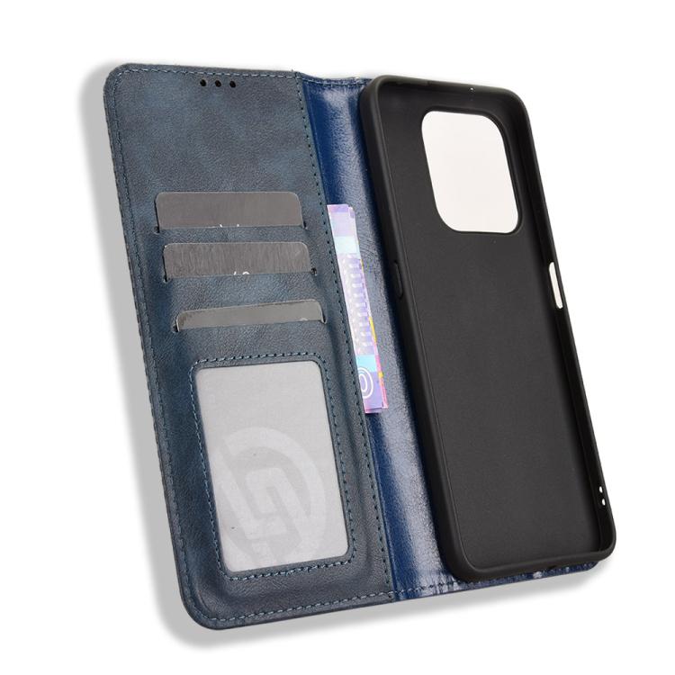 For Honor 400 Smart 5G Magnetic Buckle Retro Texture Leather Phone Case