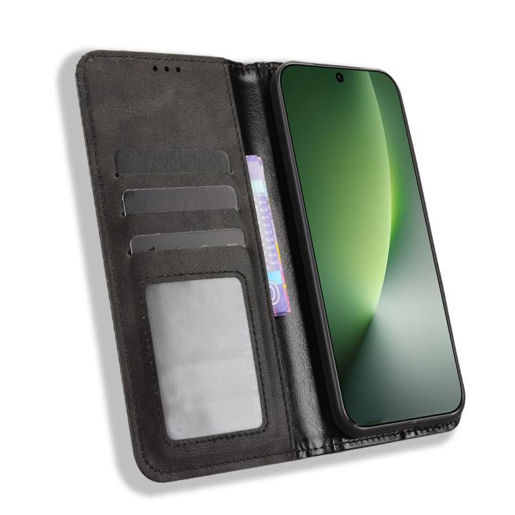 For Honor Magic8 Magnetic Buckle Retro Texture Leather Phone Case