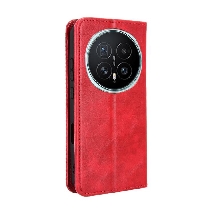 For Honor Magic8 Magnetic Buckle Retro Texture Leather Phone Case
