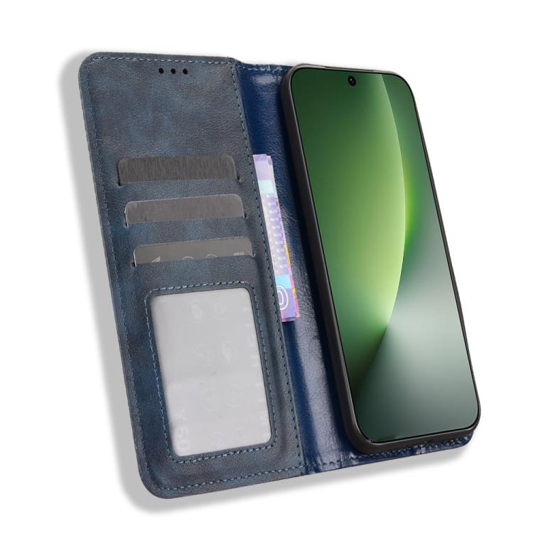 For Honor Magic8 Magnetic Buckle Retro Texture Leather Phone Case