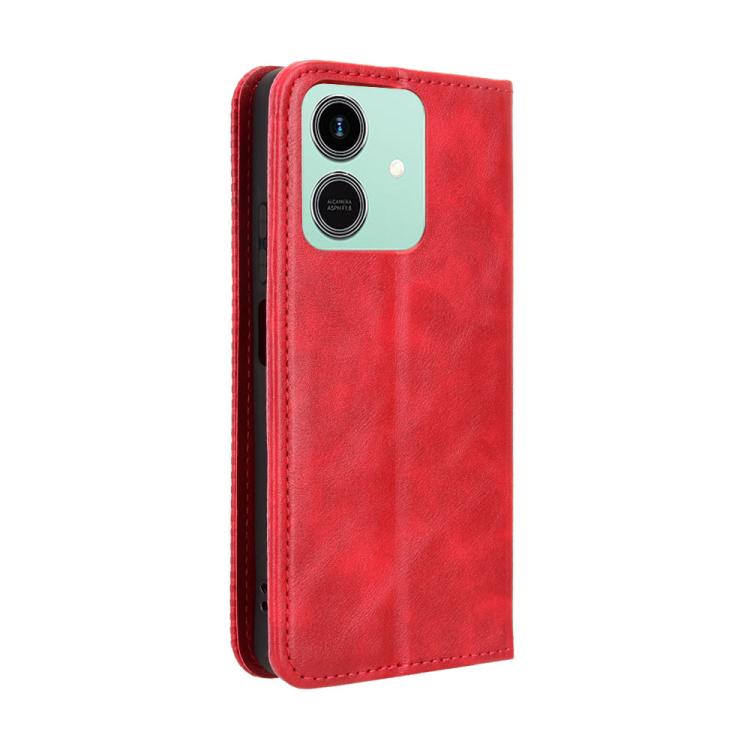 For Honor Play10 4G Magnetic Buckle Retro Texture Leather Phone Case