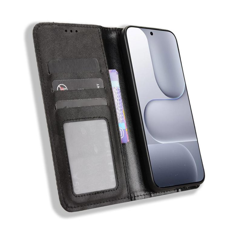 For Honor 500 Global 155.8mm Magnetic Buckle Retro Texture Leather Phone Case
