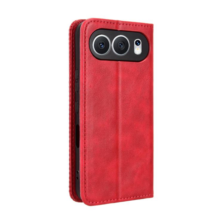 For Honor 500 Global 155.8mm Magnetic Buckle Retro Texture Leather Phone Case