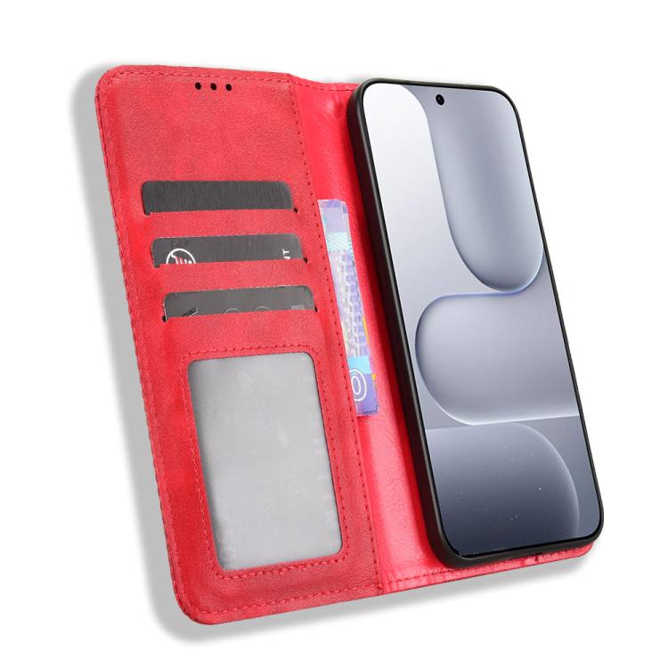 For Honor 500 Global 155.8mm Magnetic Buckle Retro Texture Leather Phone Case