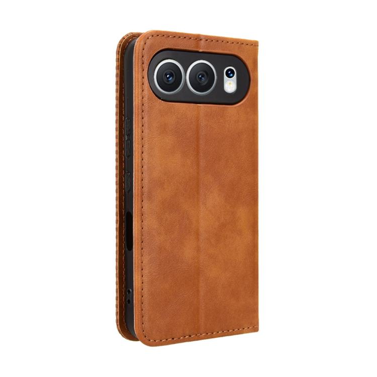 For Honor 500 Global 155.8mm Magnetic Buckle Retro Texture Leather Phone Case