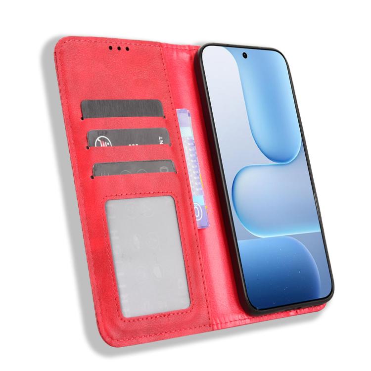 For Honor 500 Pro Global 155.8mm Magnetic Buckle Retro Texture Leather Phone Case