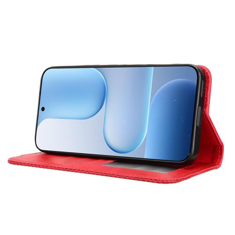 For Honor 500 Pro Global 155.8mm Magnetic Buckle Retro Texture Leather Phone Case