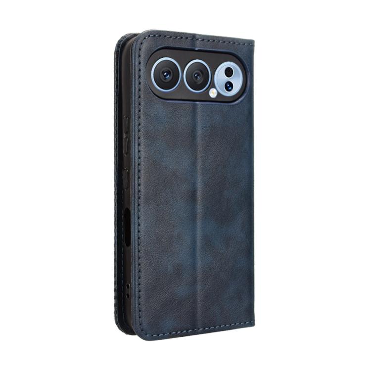 For Honor 500 Pro Global 155.8mm Magnetic Buckle Retro Texture Leather Phone Case