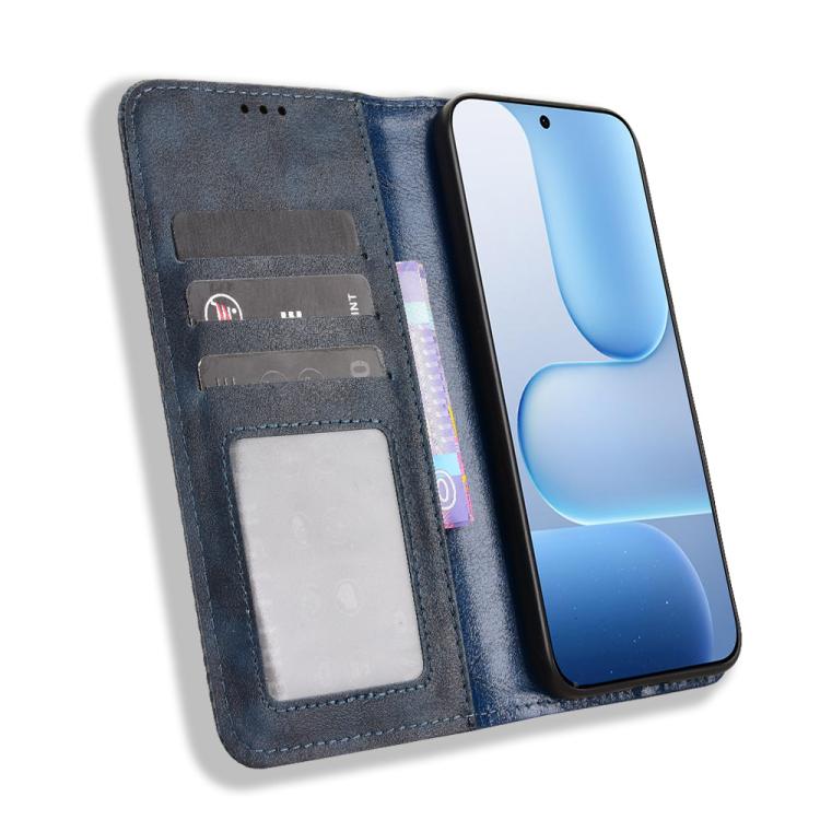 For Honor 500 Pro Global 155.8mm Magnetic Buckle Retro Texture Leather Phone Case