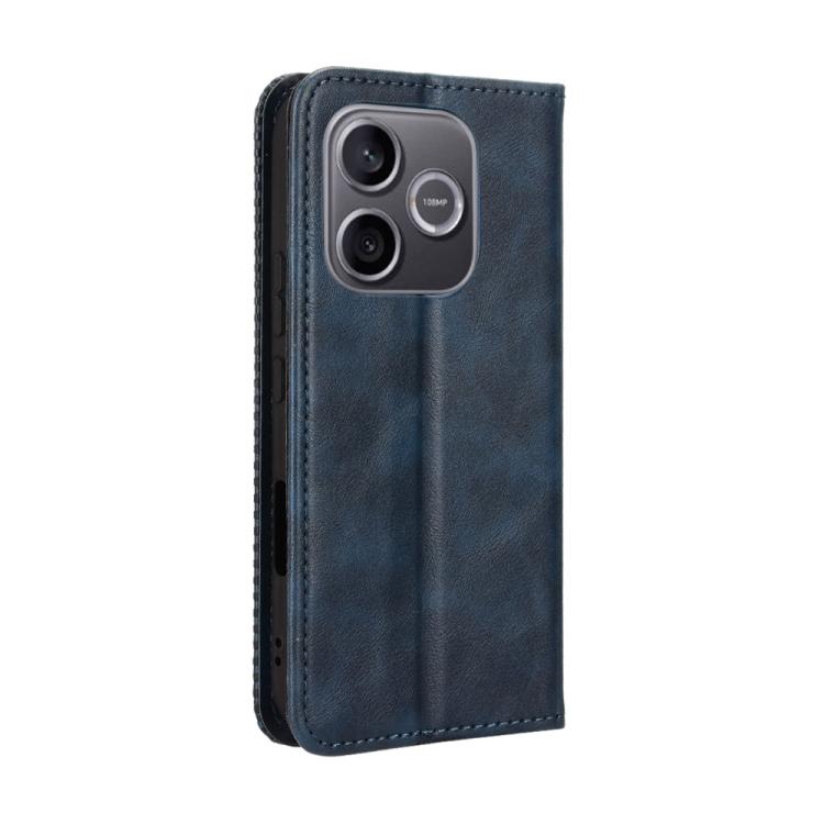 For Honor 600 Lite Global Magnetic Buckle Retro Texture Leather Phone Case