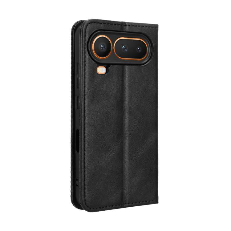 For Honor Magic8 Pro Air 5G Magnetic Buckle Retro Texture Leather Phone Case