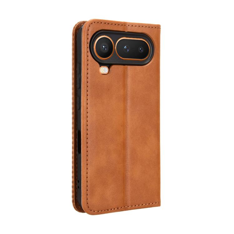 For Honor Magic8 Pro Air 5G Magnetic Buckle Retro Texture Leather Phone Case