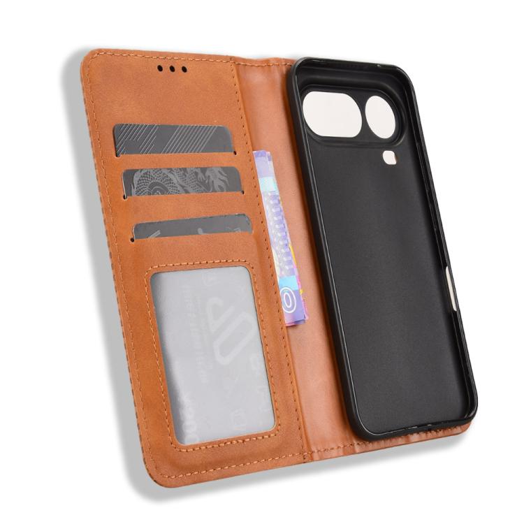 For Honor Magic8 Pro Air 5G Magnetic Buckle Retro Texture Leather Phone Case