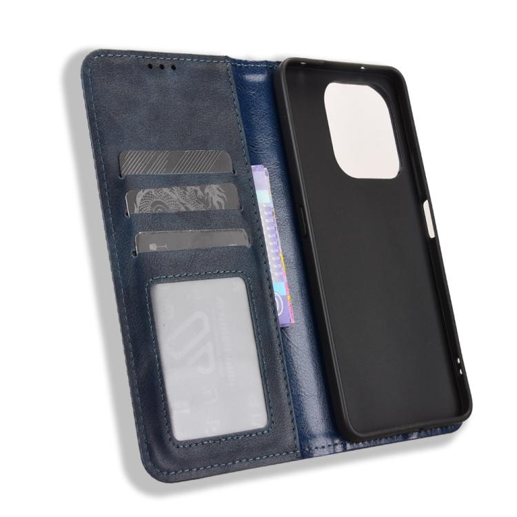 For Honor X8d 4G Magnetic Buckle Retro Texture Leather Phone Case