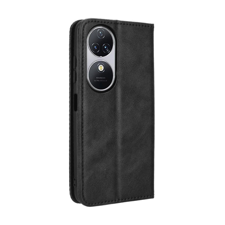 For Oukitel C38 Magnetic Buckle Retro Texture Leather Phone Case