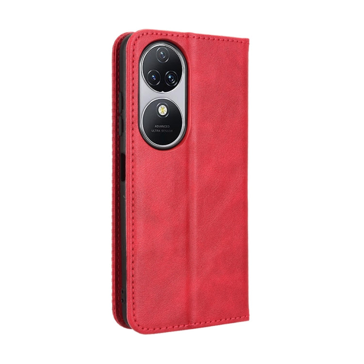 For Oukitel C38 Magnetic Buckle Retro Texture Leather Phone Case