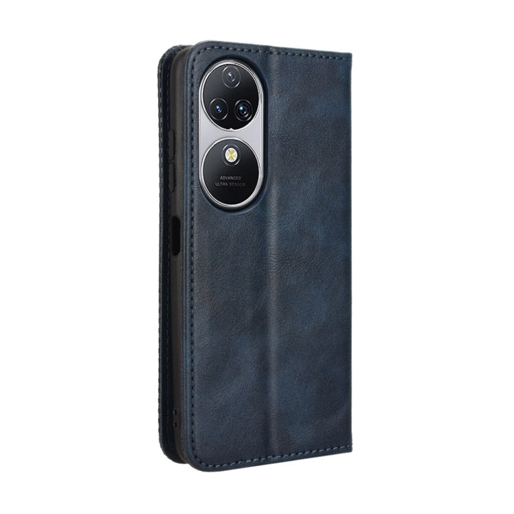 For Oukitel C38 Magnetic Buckle Retro Texture Leather Phone Case