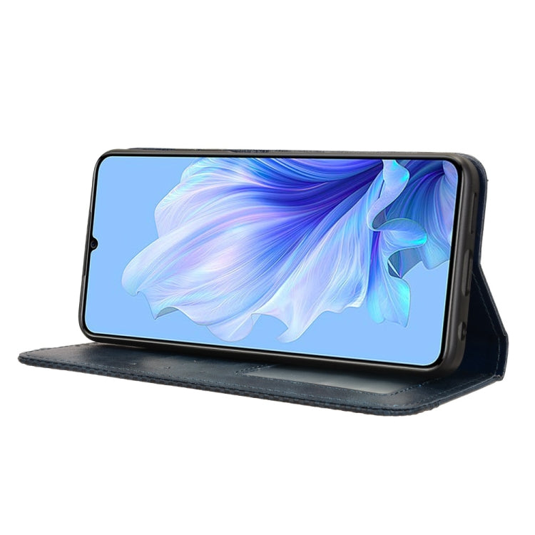 For Oukitel C50 Magnetic Buckle Retro Texture Leather Phone Case