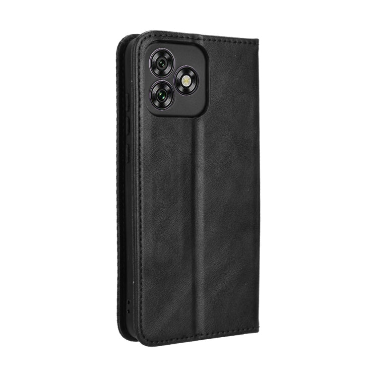 For Oukitel C53 Magnetic Buckle Retro Texture Leather Phone Case