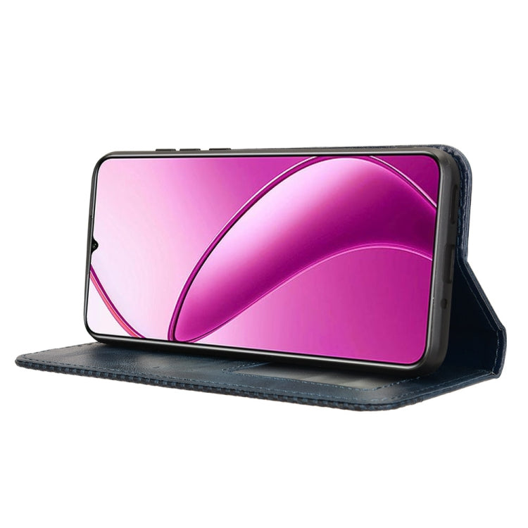 For Oukitel C53 Magnetic Buckle Retro Texture Leather Phone Case