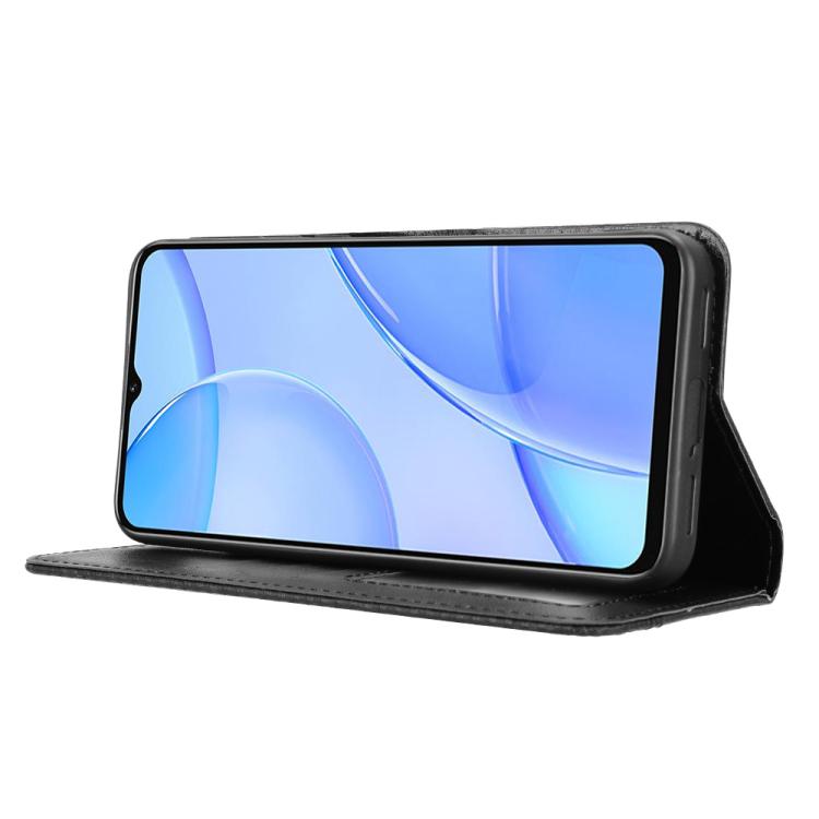 For Oukitel C57S Magnetic Buckle Retro Texture Leather Phone Case