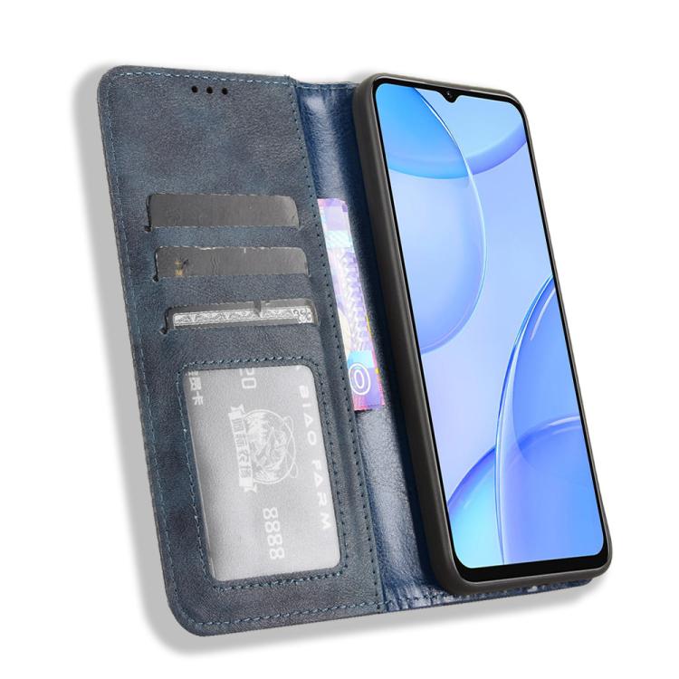 For Oukitel C57S Magnetic Buckle Retro Texture Leather Phone Case