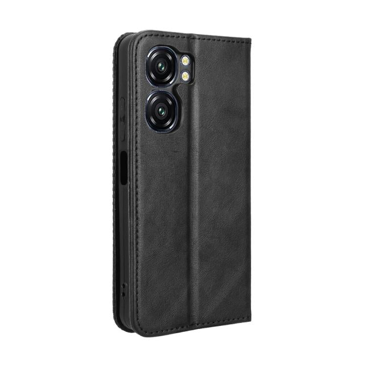 For Oukitel C58 / C58 Pro Magnetic Buckle Retro Texture Leather Phone Case