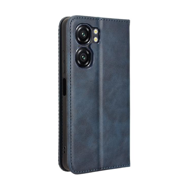 For Oukitel C58 / C58 Pro Magnetic Buckle Retro Texture Leather Phone Case