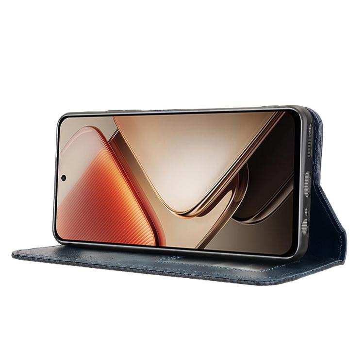 For Oukitel C58 / C58 Pro Magnetic Buckle Retro Texture Leather Phone Case