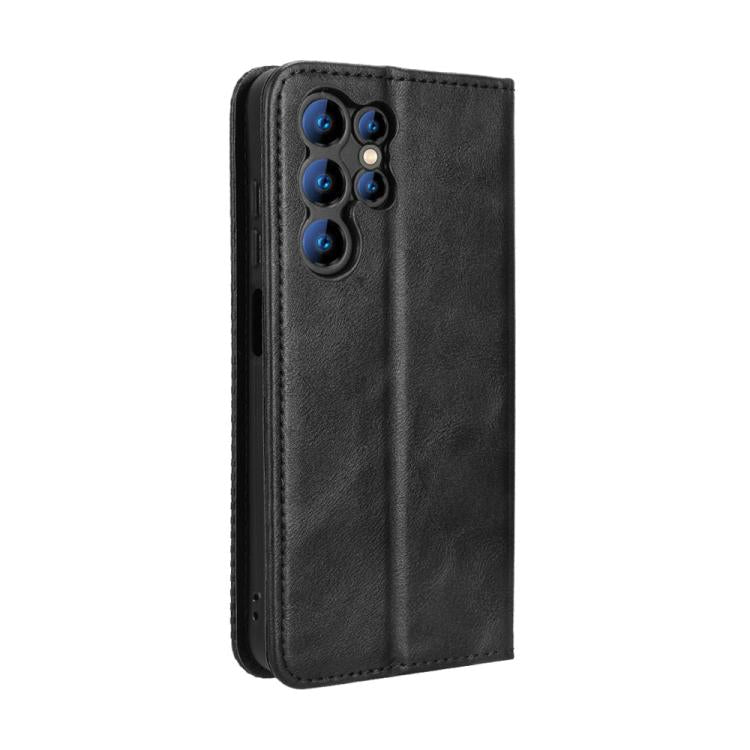 For Oukitel C1 / C1 Pro Magnetic Buckle Retro Texture Leather Phone Case
