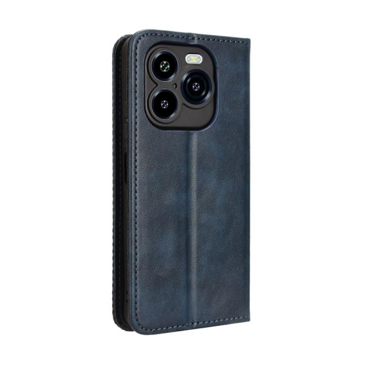 For Oukitel C65 / C65 Pro Magnetic Buckle Retro Texture Leather Phone Case